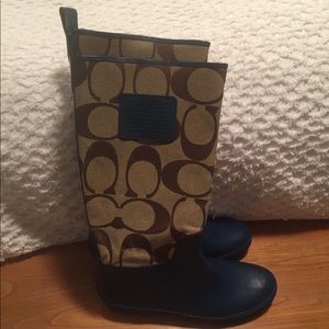 Coach vintage rain boots.